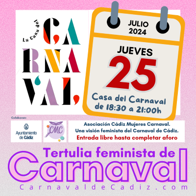 Cartel_07_25_2024B Segunda Tertulia Feminista de Carnaval