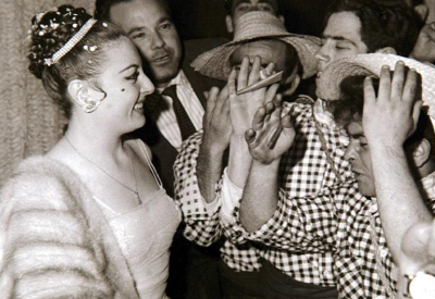 Carnaval de Cádiz 1963, visita de Lolita Sevilla