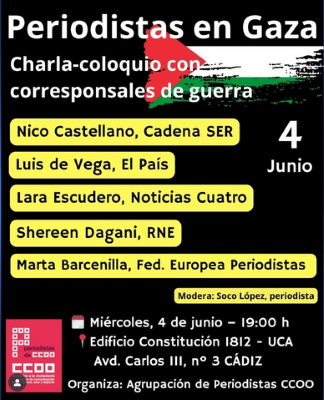 0604Gaza Corresponsales de guerra en Gaza