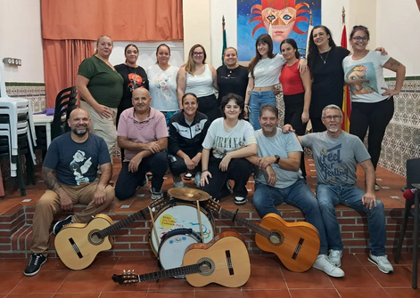 Componentes de la comparsa 'Las lobas'