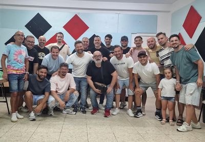 Componentes de la Comparsa 'Los carpinteros'