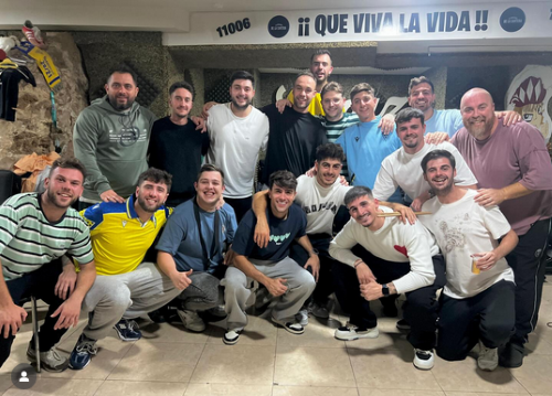 Componentes de la chirigota 'Los hombres de Paco'