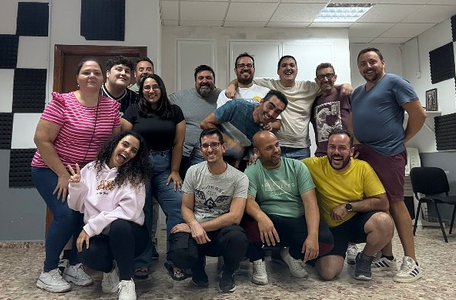 Componentes de la chirigota 'Más cumplío que un luto'