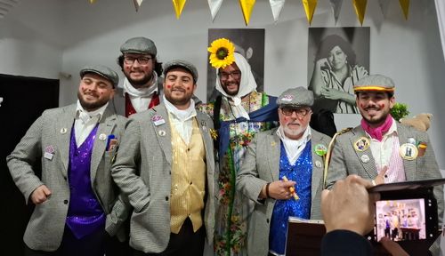 Componentes de la chirigota 'Chamberí chamberá'