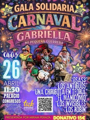 Gala solidaria de Carnaval en Cádiz
