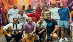 Componentes de la chirigota 'Tu va pa entro'