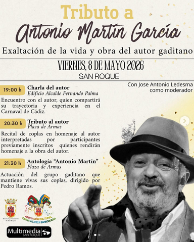 Homenaje a Antonio Martín en San Roque