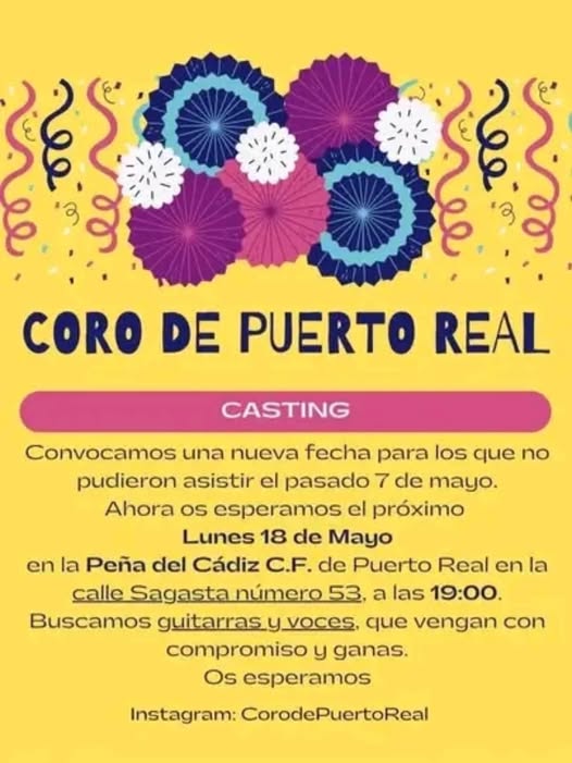 Casting Coro de Puerto Real