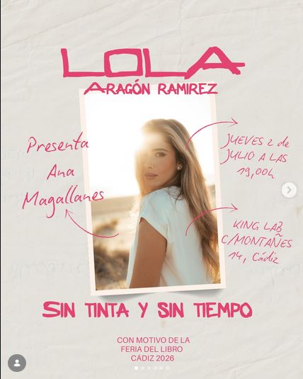 Primer libro de Lola Aragón Ramirez