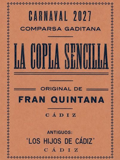Comparsa 'La copla sencilla'