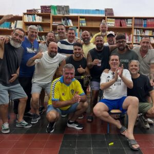 Componentes de la chirigota 'Los carapremios'