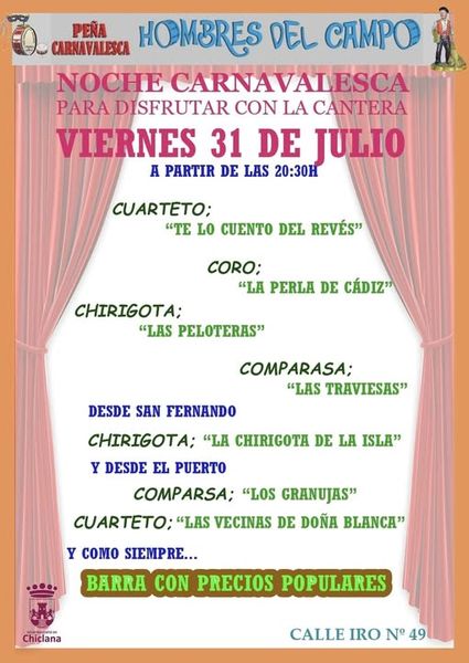Noche de Carnaval en la Peña Hombres del Campo
