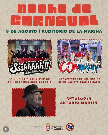 Noche de carnaval en Ceuta