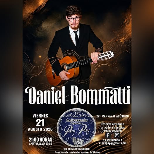 Daniel Bommatti en el Pay-pay