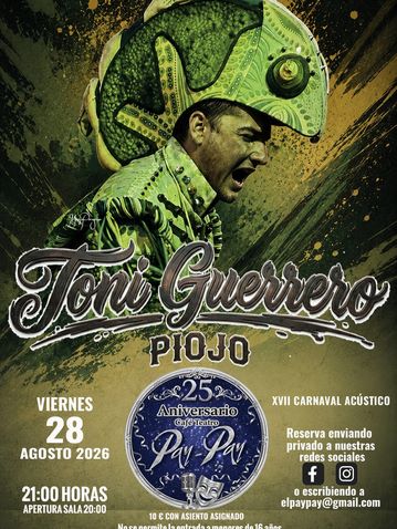 Toni Guerrero 'Piojo' en el Pay-pay