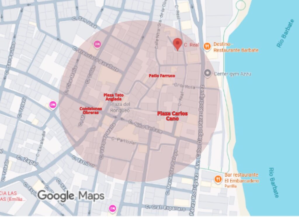 Mapa Carnaval de Verano Barbate