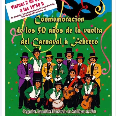 Conmemoración 50 años de la vuelta del carnaval a Febrero