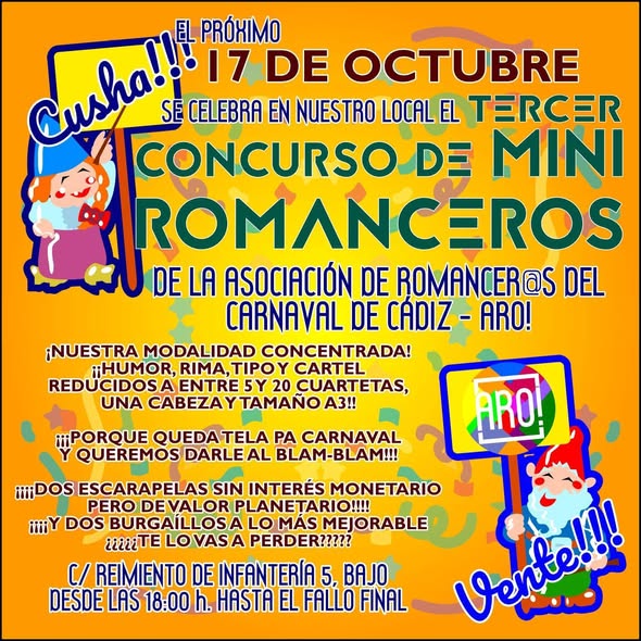 III Concurso de miniromanceros